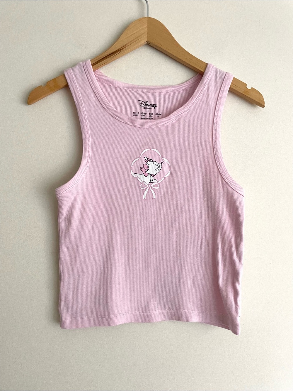 Disney The Aristocats Marie Graphic Tank Top Light Pink